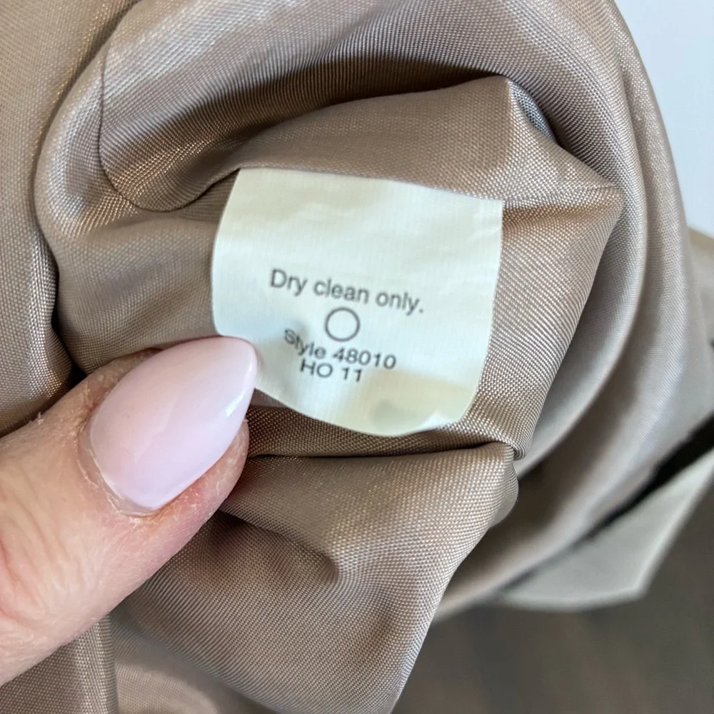 J. Crew - Silk Taffetta Taupe Cocktail Dress - 6